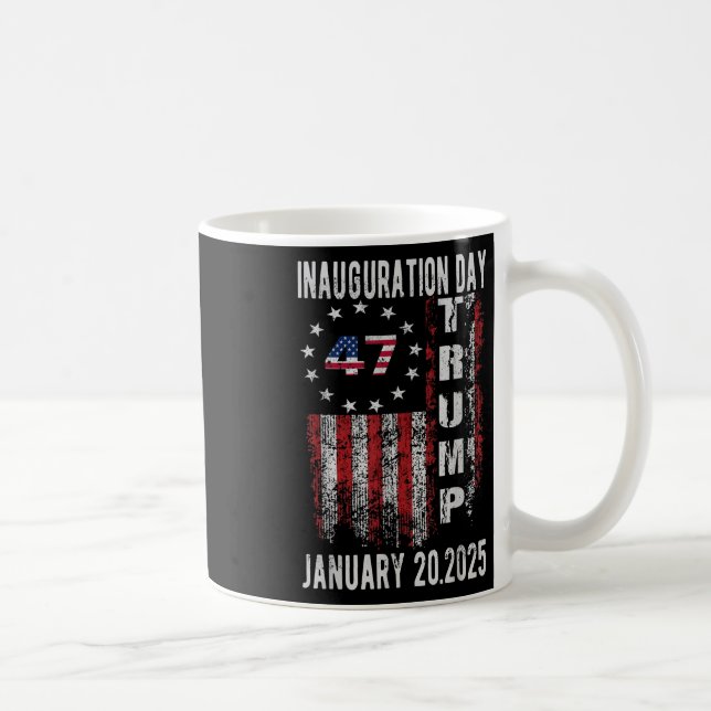 Donald Trump Inauguration Day 2025 47 Trump 202 Kaffemugg (Höger)