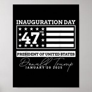 Donald Trump Inauguration Day 2025 Manar Woman Kid Poster