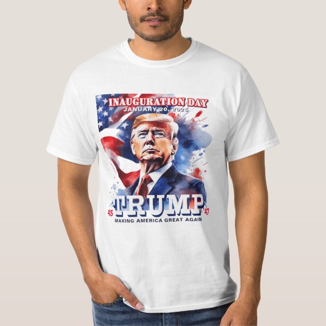 Donald Trump Inauguration Firande Manar T Shirt (Framsida)