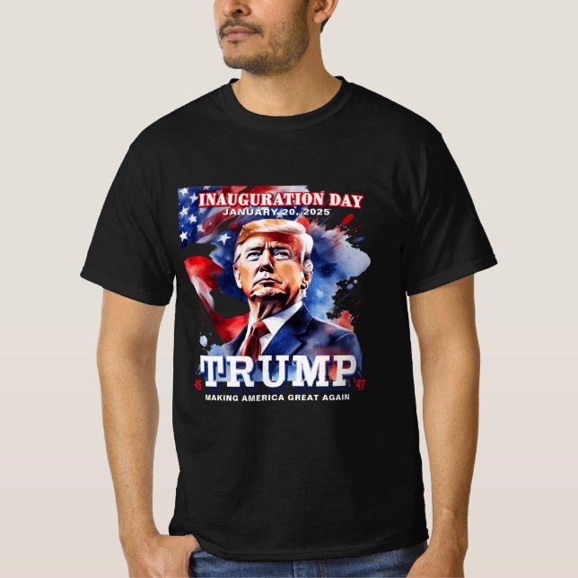 Donald Trump Inauguration Firande T Shirt (Framsida)