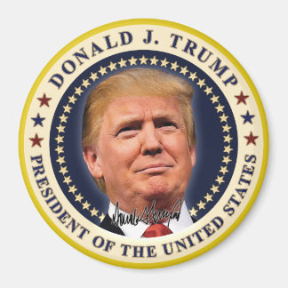 Donald Trump Inauguration Guld Stars Souvenir Magnet