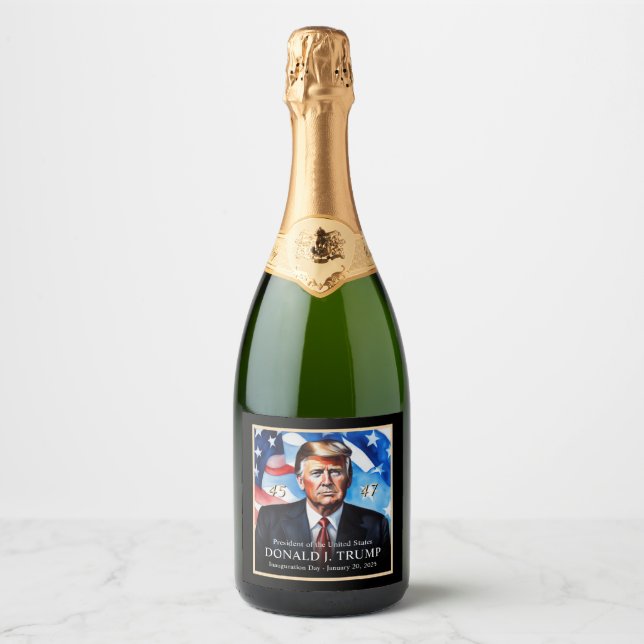Donald Trump Inauguration Novelty Champagne (Framsida)