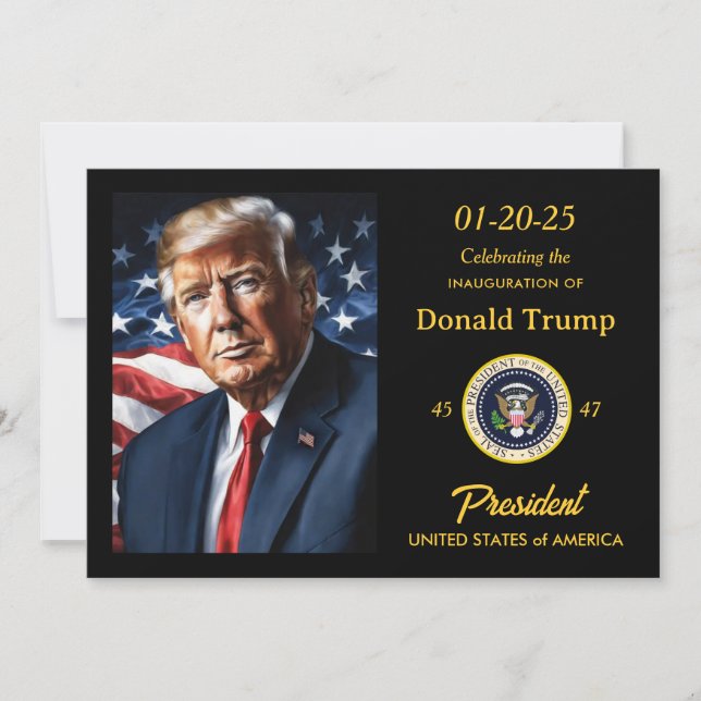 Donald Trump Inauguration Watch Party Fundraiser Inbjudningar (Framsida)