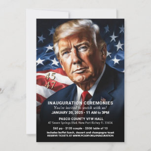 Donald Trump Inauguration Watch Party Inbjudningar