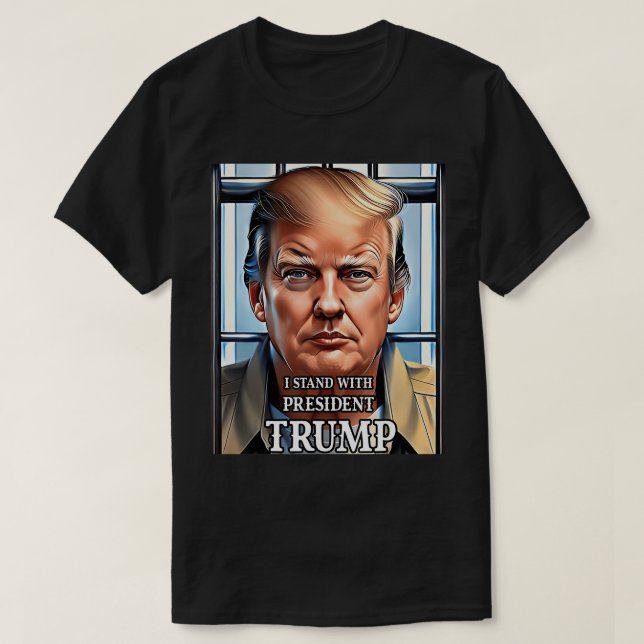 Donald Trump indikerade lås upp honom Jail Free US T Shirt (Design framsida)