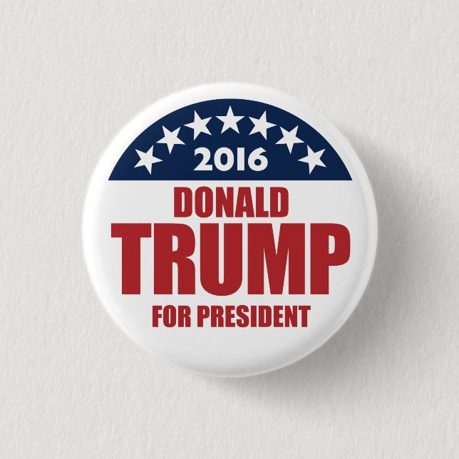 Donald Trump inför president 2016 Knapp (Framsida)