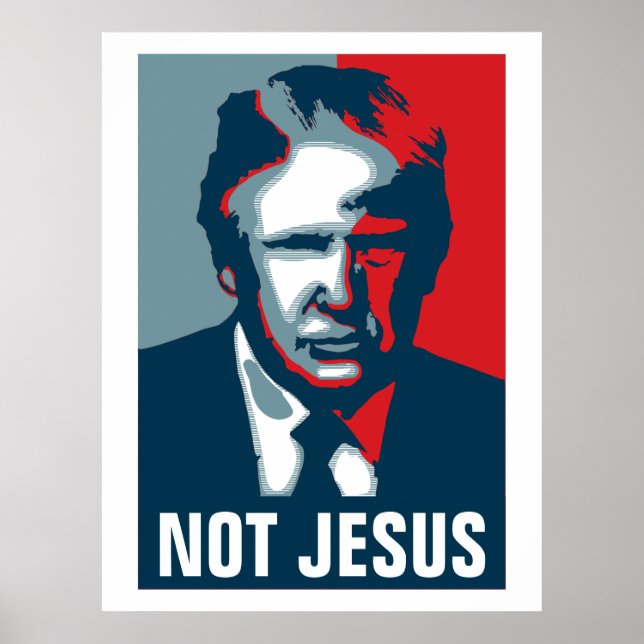 Donald Trump INTE JESUS Poster (Framsidan)