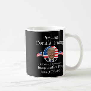 Donald Trump invigning dag 2025 47:e USA president Kaffemugg