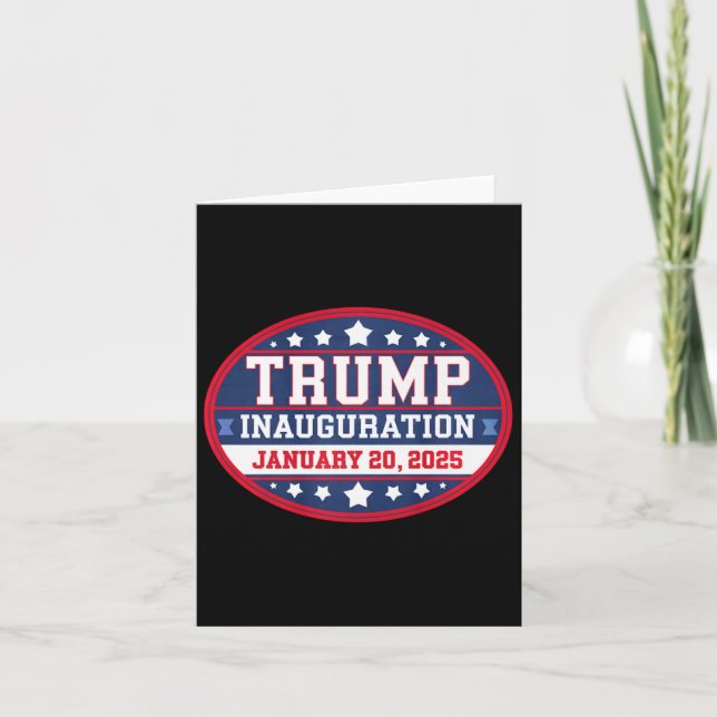 Donald Trump invigning dag 2025  Kort (Framsida)