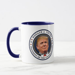 Donald Trump Invigning Guldstjärnor Souvenir Mugg