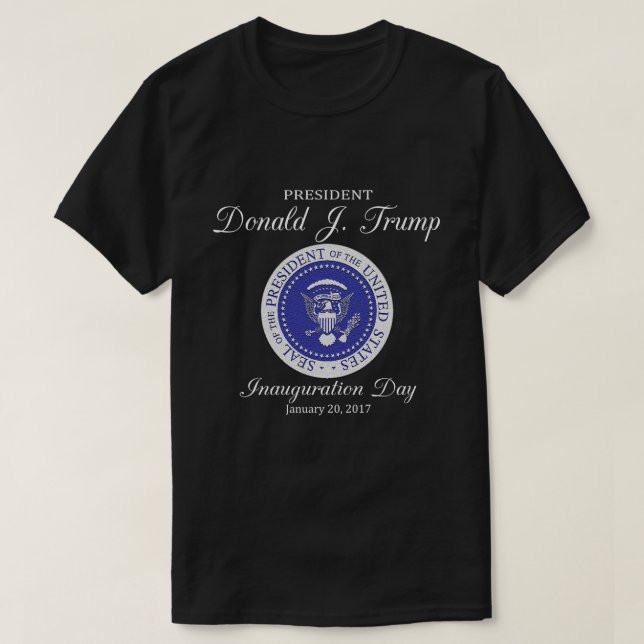Donald Trump invigningdag T Shirt (Design framsida)