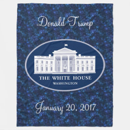 Donald Trump Invigningsdag och Vita huset Fleecefilt