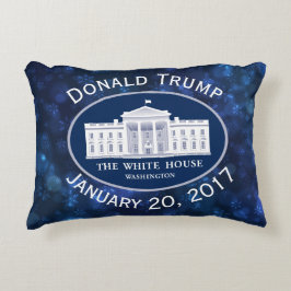 Donald Trump Invigningsdag och Vita huset Prydnadskudde