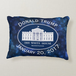 Donald Trump Invigningsdag och Vita huset Prydnadskudde