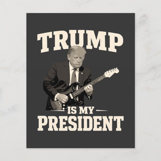 Donald Trump Is My President Flygblad (Framsidan)