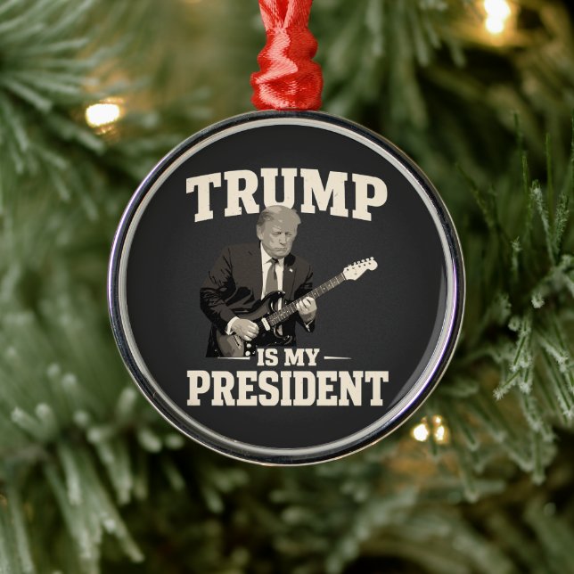 Donald Trump Is My President Julgransprydnad Metall (Träd)