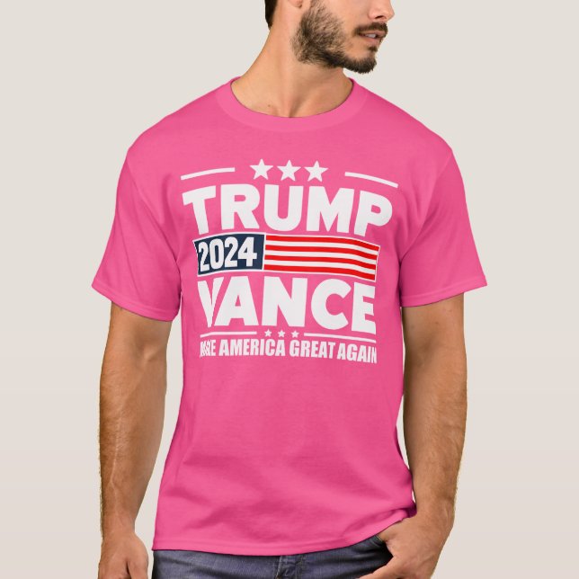 Donald Trump J D Vance 2024 T Shirt (Framsida)