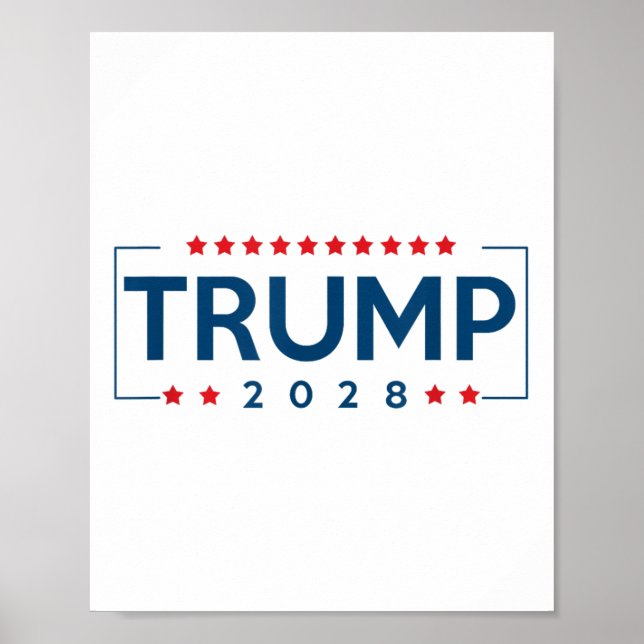 Donald Trump J D Vance 2028 Vance Trump 2028 Manar Poster (Framsidan)