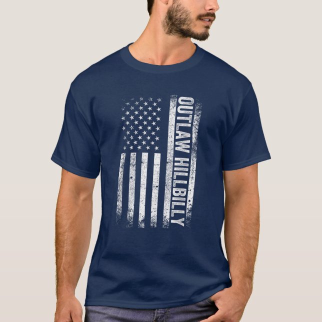 Donald Trump J.D. Vance Outlaw Hillbilly T Shirt (Framsida)