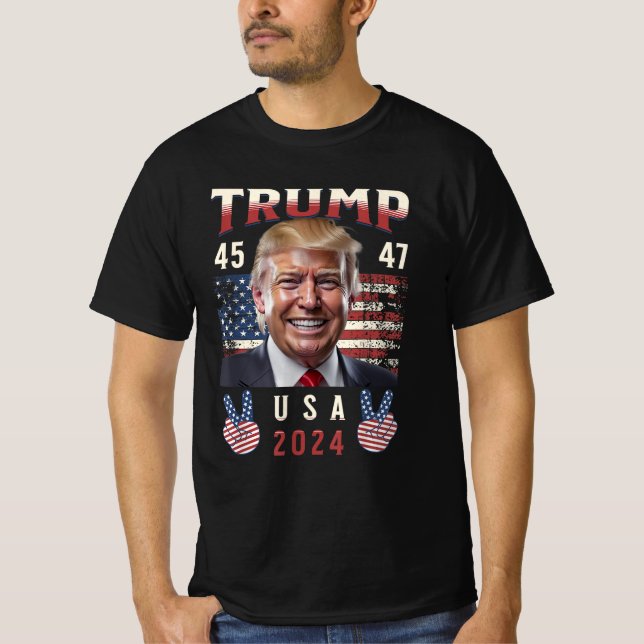 Donald Trump J.D. Vance Ta Amerika tillbaka T Shirt (Framsida)