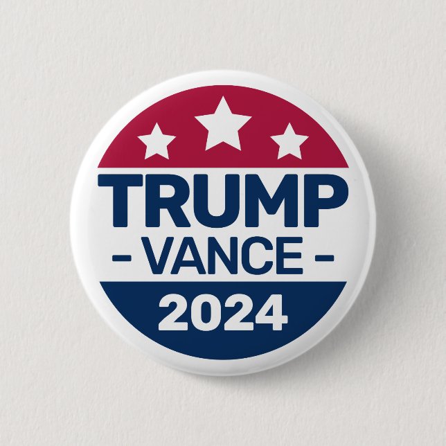 Donald Trump JD Vance 2024 Republican Presidential Knapp (Framsida)