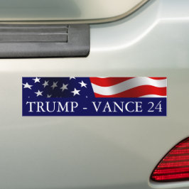 Donald Trump JD Vance 2024 USA flagga Bildekal