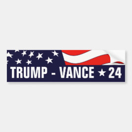 Donald Trump JD Vance President 24 Bumper Sticker Bildekal