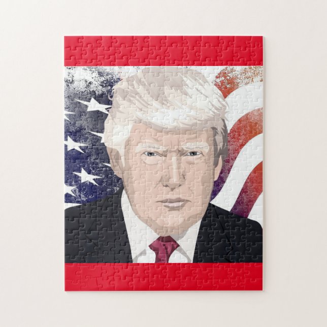 DONALD TRUMP JIGSAW PUZZLE PUSSEL (Vertikal)