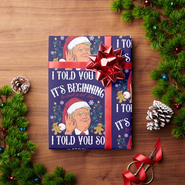 Donald Trump jul Funny MAGA Presentpapper (Julgåva)