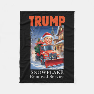 Donald Trump jul-nuny Snowflake-borttagning Fleecefilt