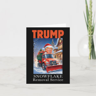 Donald Trump jul-nuny Snowflake-borttagning Kort