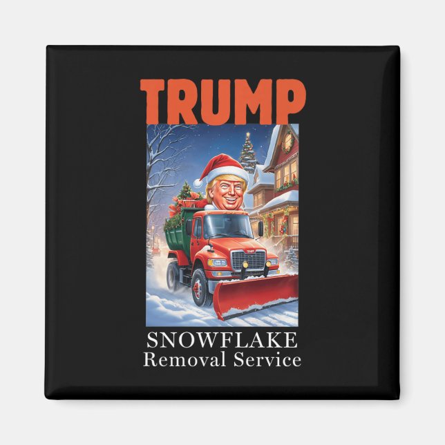 Donald Trump jul-nuny Snowflake-borttagning Magnet (Framsidan)