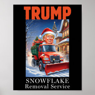 Donald Trump jul-nuny Snowflake-borttagning Poster