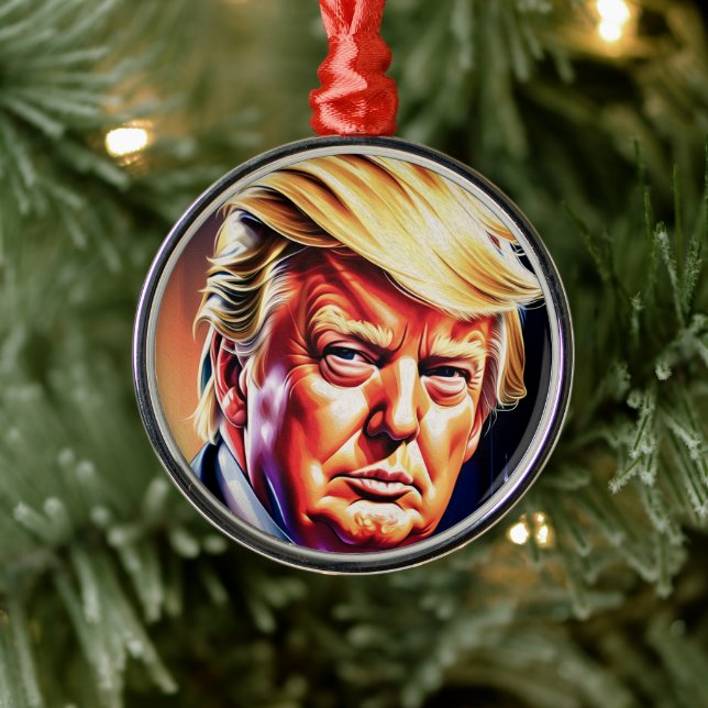 DONALD TRUMP JUL PRYDNAD Ornamente Julgransprydnad Metall (Träd)