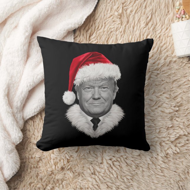 Donald Trump jul rolig tomtehatt present  Kudde (Filt)