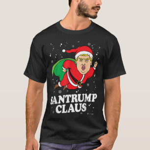 Donald Trump Julafton Funny Santa Hat Gift Shirt T