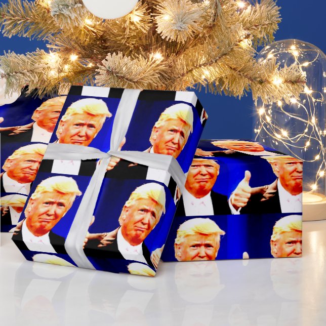 DONALD TRUMP JULKANSLOPPSPAPPER PRESENTPAPPER (Helgdagar)