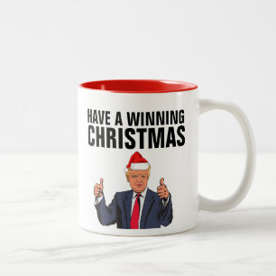 DONALD TRUMP JULKOPPAR FÖR KAFFE Två-Tonad MUGG