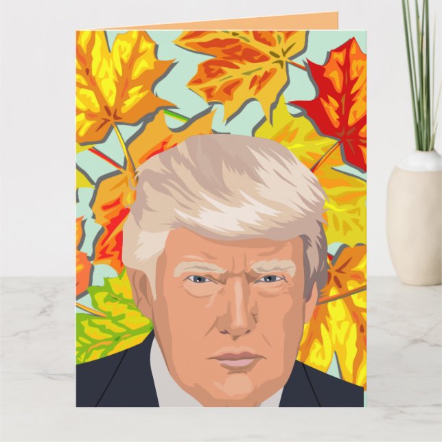 DONALD TRUMP JULKORT MED TACKSÄGELSE KORT (Framsida)