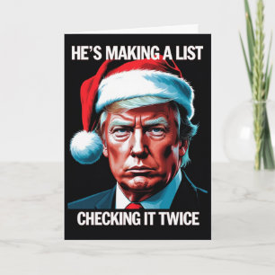 Donald Trump-julkort Patriotic Helgdag Kort