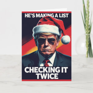 Donald Trump-julkort Skapar en listdesign Kort