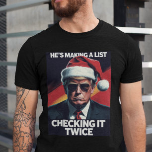 Donald Trump-jullista Den politiska Helgdag T Shirt