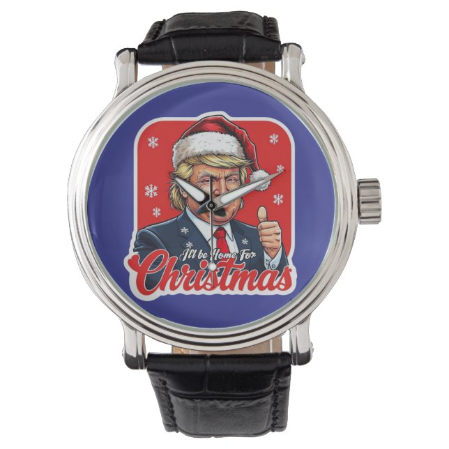 Donald Trump Jultomten Art Armbandsur (Framsida)