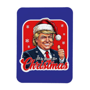 Donald Trump Jultomten Art Magnet