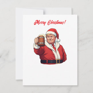 Donald Trump Jultomten God jul Julkort
