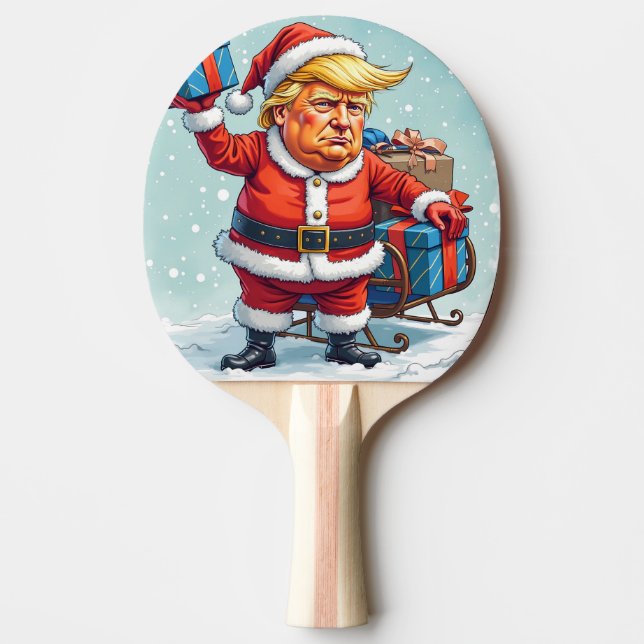 Donald Trump Jultomten Pingisracket (Framsidan)