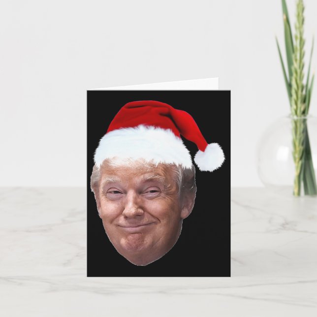 Donald Trump jultomten Santa Hat Gift Kort (Framsida)