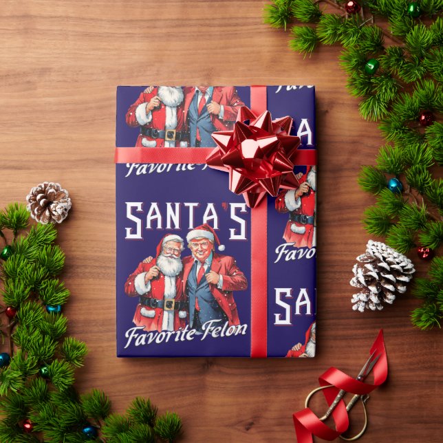 Donald Trump jultomten's Favorite Felon Presentpapper (Julgåva)