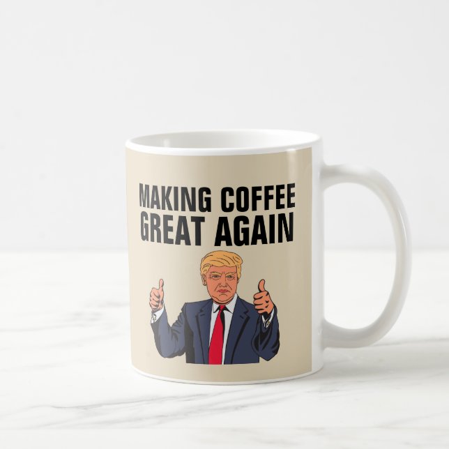 DONALD TRUMP KAFFE KOPPAR, SKAPAR COFFEE UNDERBAR KAFFEMUGG (Höger)