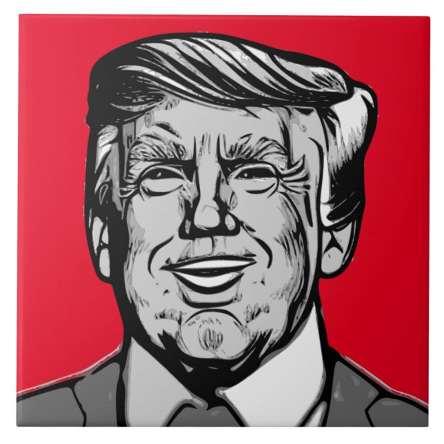 DONALD TRUMP KAKELPLATTA (Framsidan)